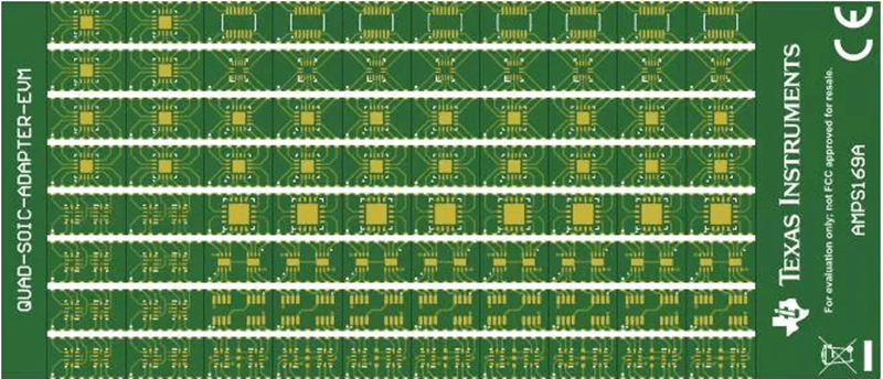Mechanical Drawing - Texas Instruments SURFACE-MOUNT-ADAPTER-EVM Evaluation Modules