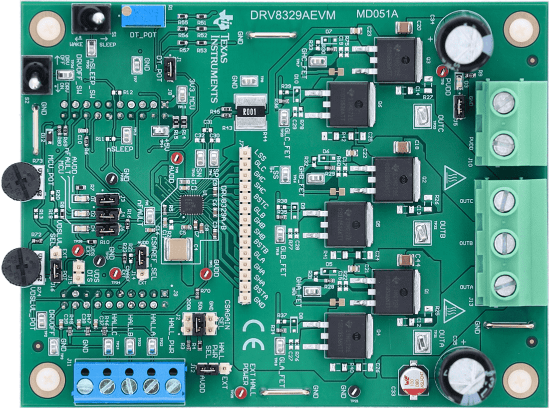 Mechanical Drawing - Texas Instruments DRV8329AEVM Gate Driver Evaluation Module