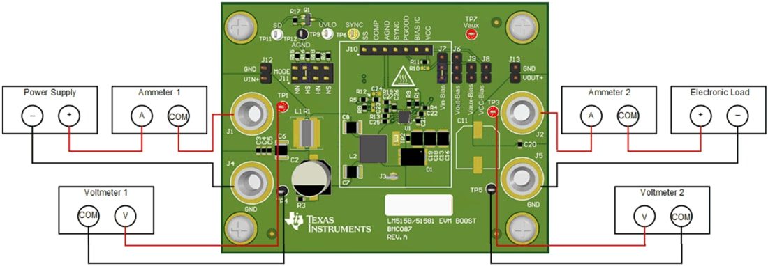 Mechanical Drawing - Texas Instruments LM5158EVM-BST Converter Evaluation Module