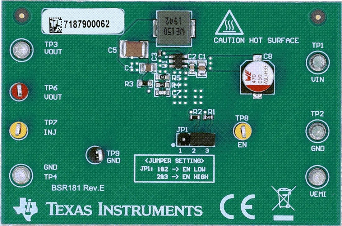 Mechanical Drawing - Texas Instruments LMR54410EVM Converter Evaluation Module (EVM)