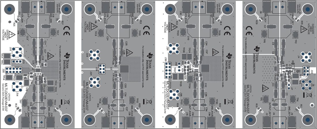 Mechanical Drawing - Texas Instruments MLTLDO2EVM-037 Regulator Evaluation Module (EVM)