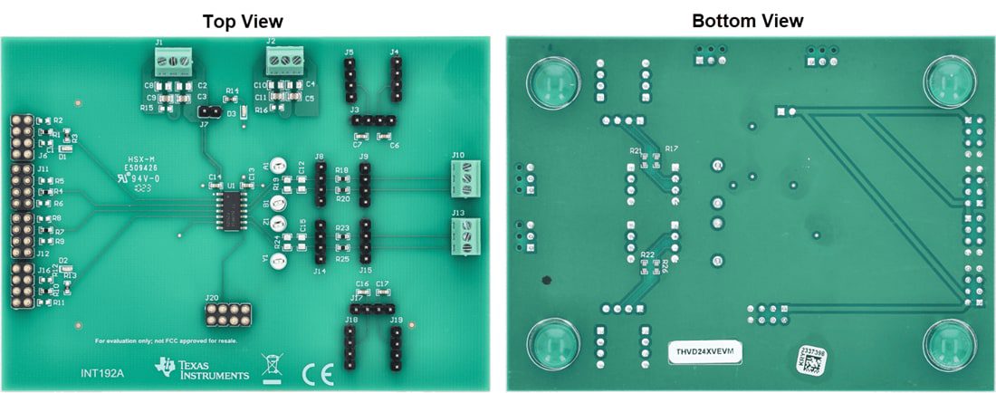 Mechanical Drawing - Texas Instruments THVD24X2VEVM Transceiver Evaluation Module (EVM)