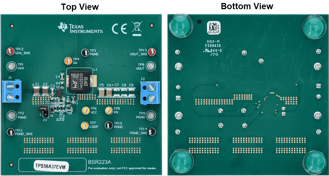 Mechanical Drawing - Texas Instruments TPS56A37EVM Converter Evaluation Module (EVM)