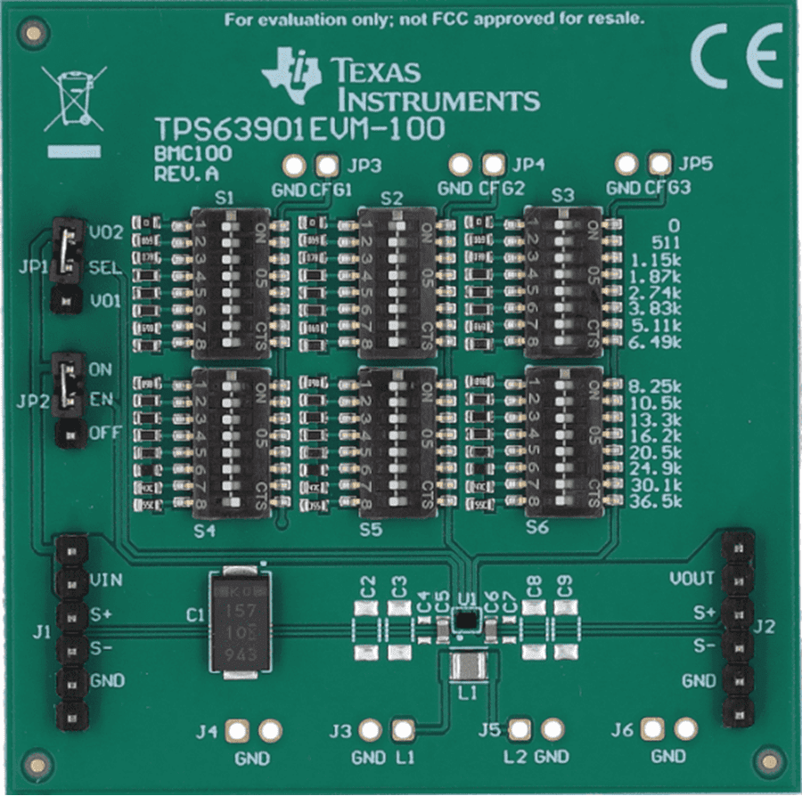 Mechanical Drawing - Texas Instruments TPS63901EVM-100 Converter Evaluation Module