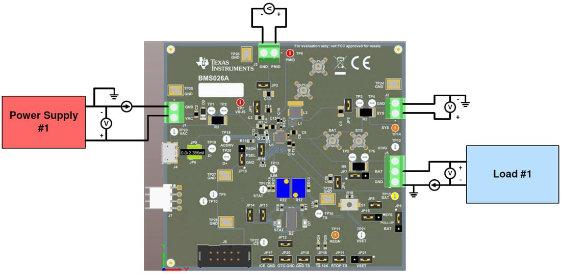 Chart - Texas Instruments bq25616EVM/bq25616JEVM Evaluation Module (EVM)