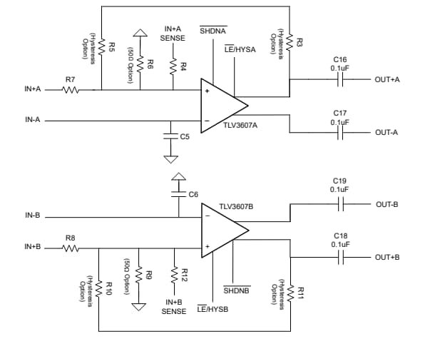 Block Diagram - Texas Instruments TLV3607EVM Evaluation Module