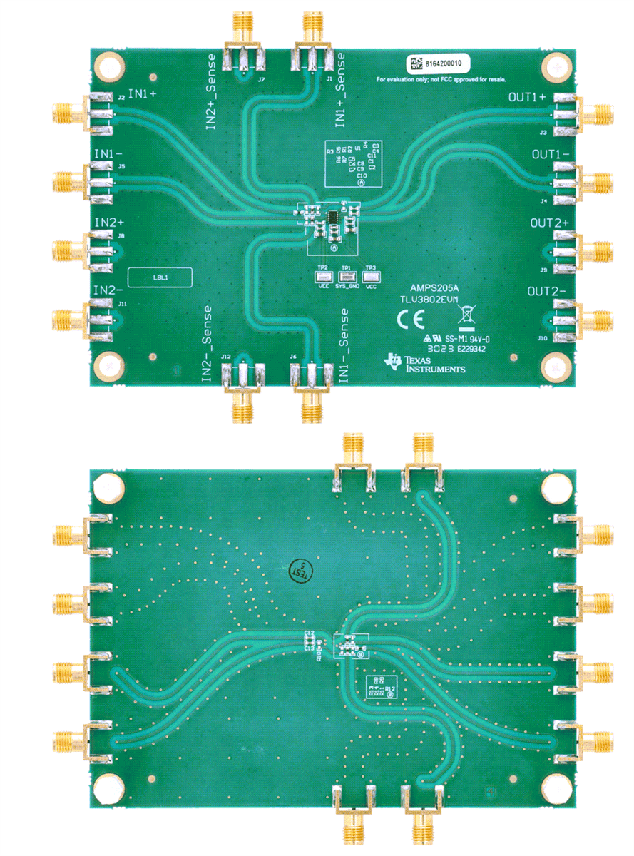 Texas Instruments TLV3802EVM Evaluation Module