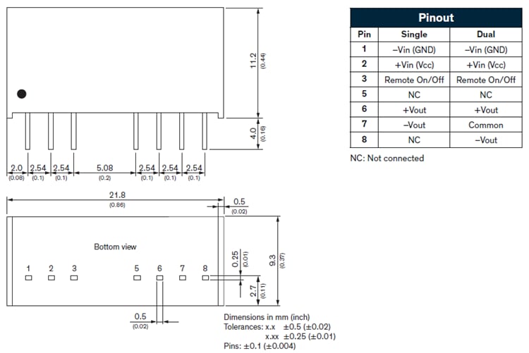 TRACO Power TMR 4 & TMR 4WI Regulated 4W DC-DC Converters