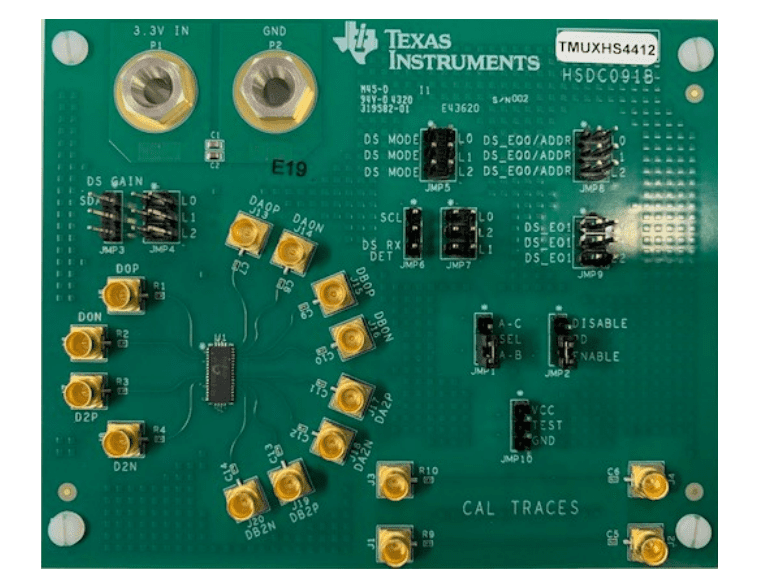Application Circuit Diagram - Texas Instruments TMUXHS4412EVM Evaluation Module