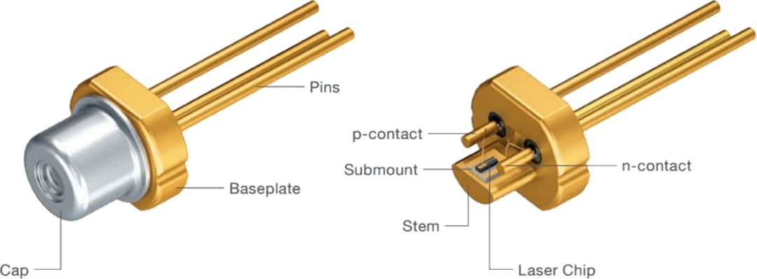 ams OSRAM Metal Can® TO56 PLT5 522FA_P Green Laser Diode