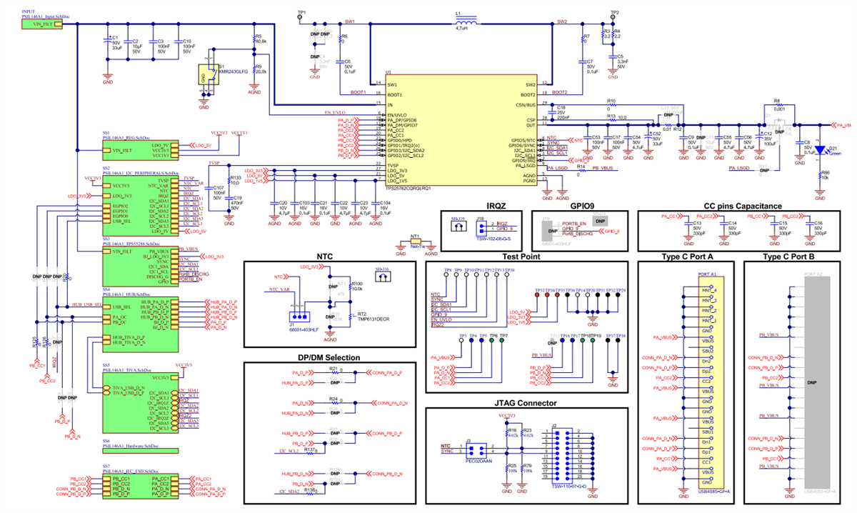 Schematic - Texas Instruments TPS25762/72-Q1EVM Evaluation Modules