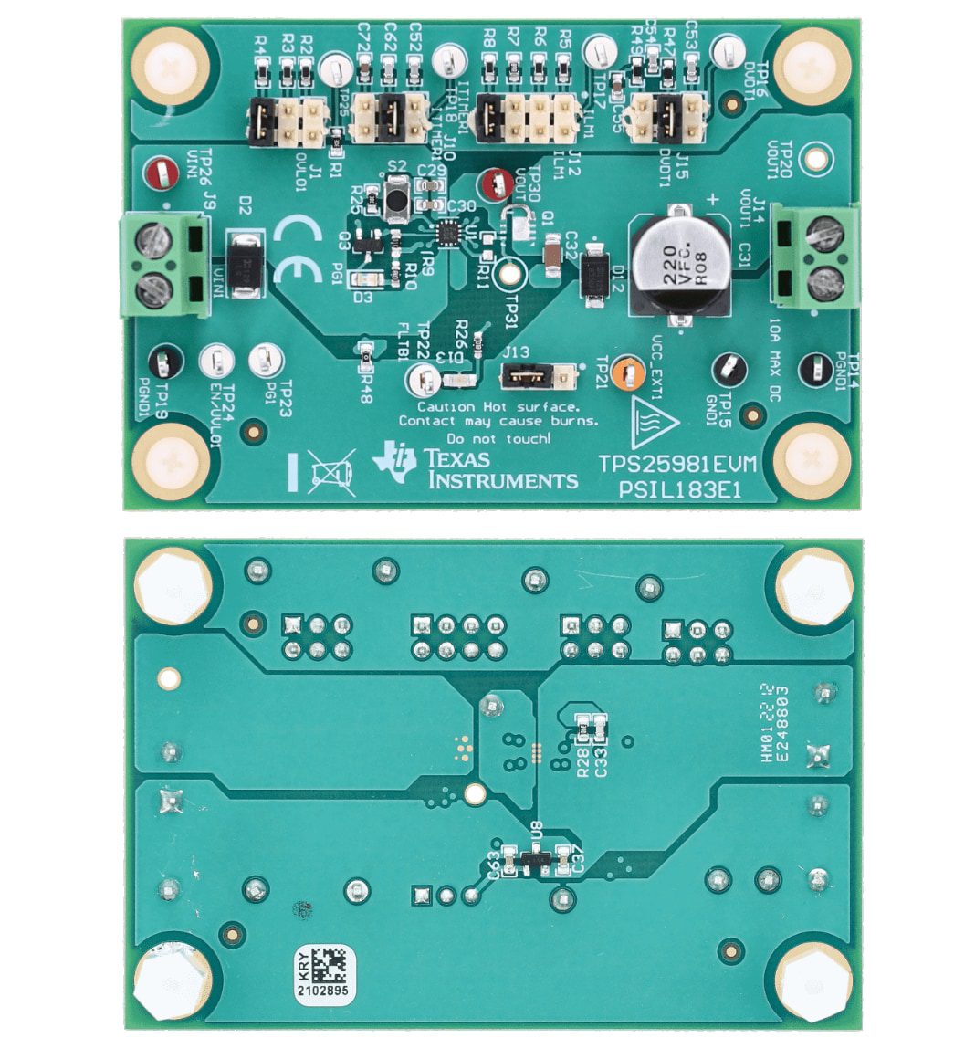 Texas Instruments TPS25981EVM Evaluation Module