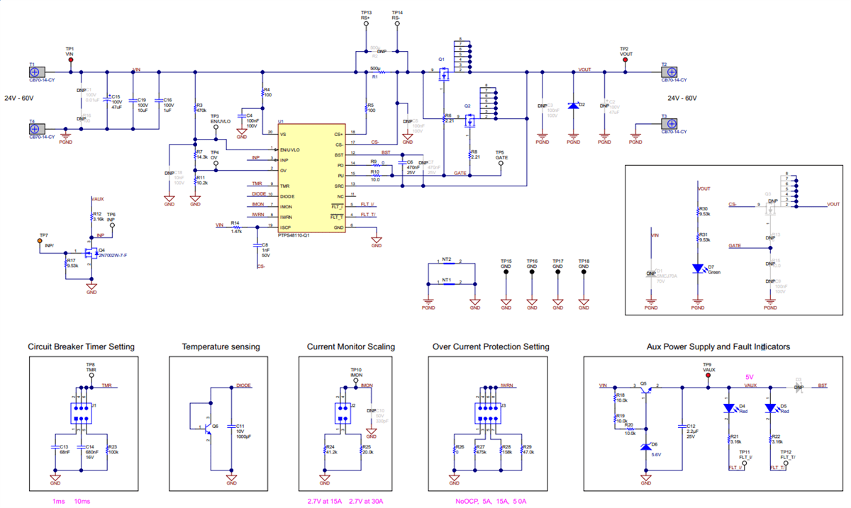 Schematic - Texas Instruments TPS48110Q1EVM Evaluation Module