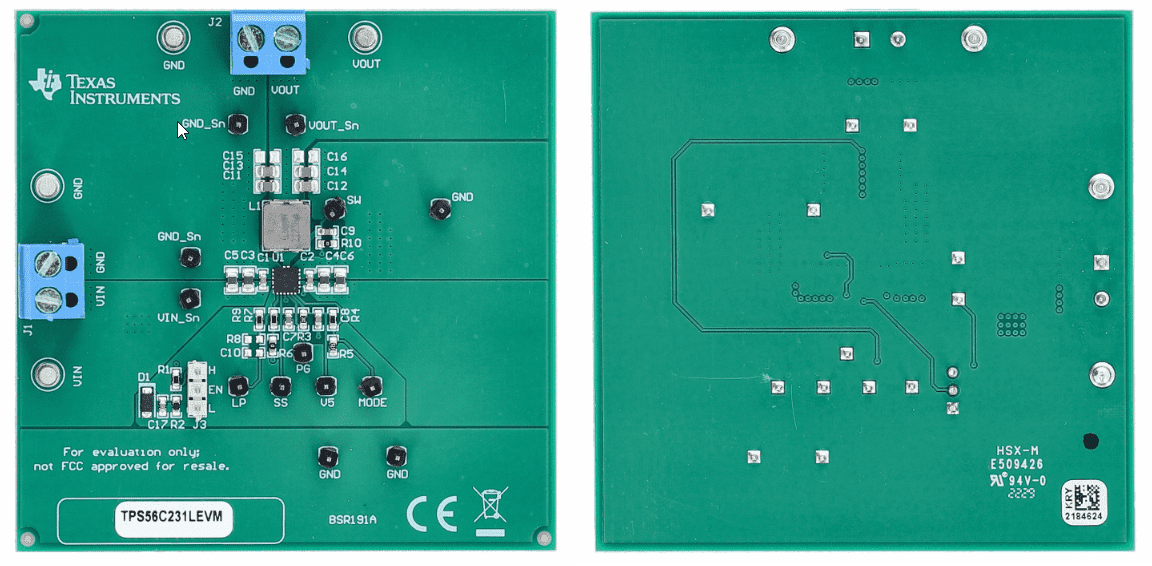 Texas Instruments TPS56C231LEVM Evaluation Module