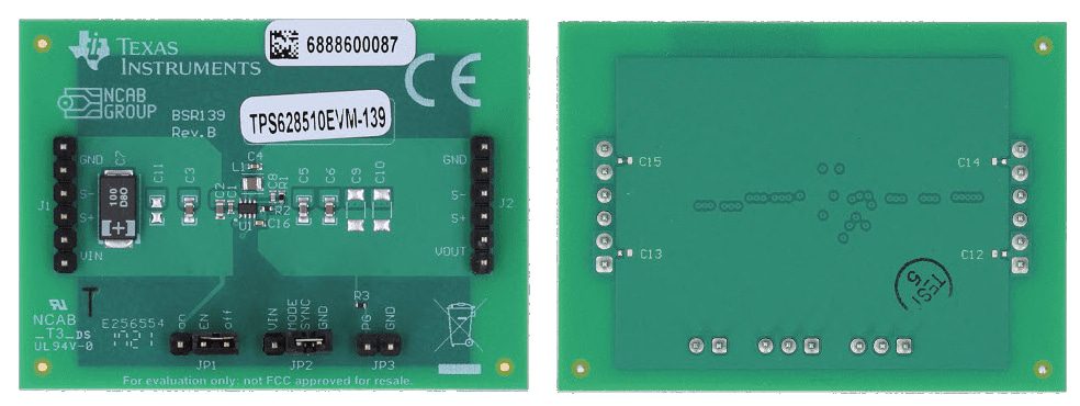 Texas Instruments TPS62851xEVM-139 Converter Evaluation Modules