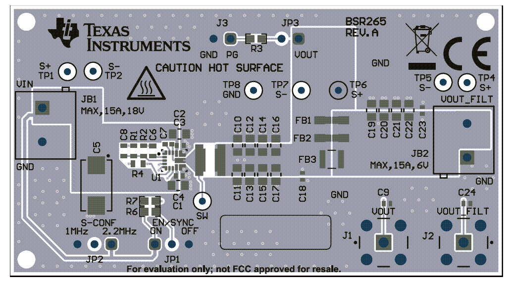Location Circuit - Texas Instruments TPS62916EVM Evaluation Module