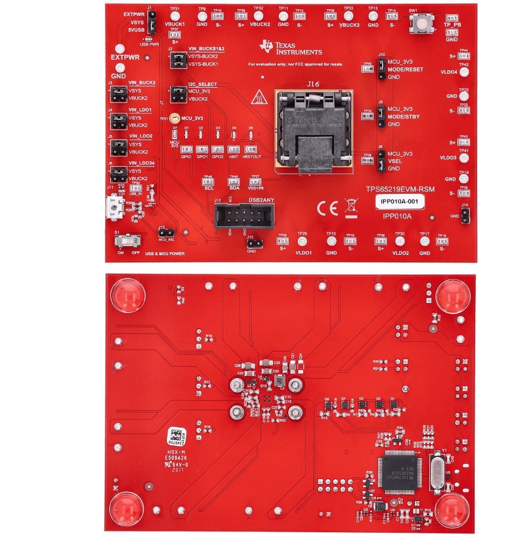 Texas Instruments TPS65219EVM NVM Programming Boards
