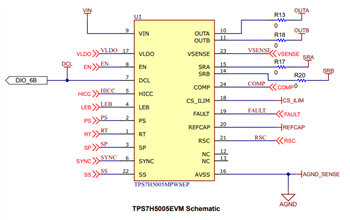 Schematic - Texas Instruments TPS7H500xEVM Evaluation Modules