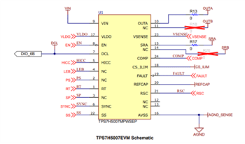 Schematic - Texas Instruments TPS7H500xEVM Evaluation Modules