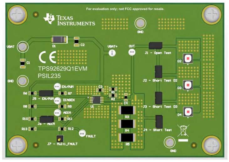 Texas Instruments TPS92629Q1EVM Evaluation Module