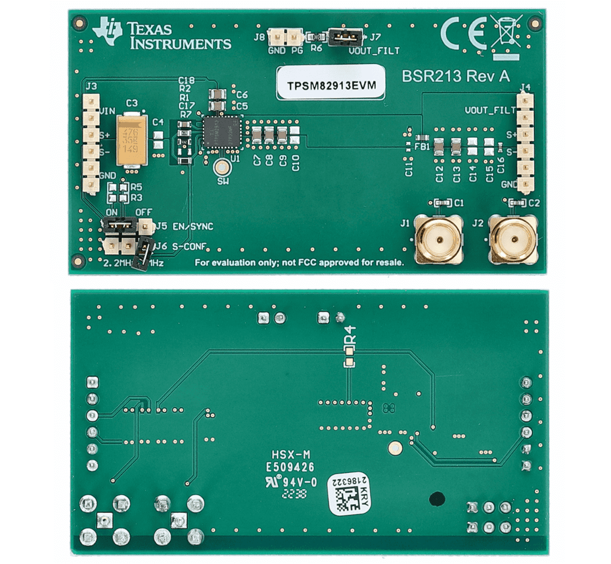 Location Circuit - Texas Instruments TPSM8291xEVM Evaluation Modules