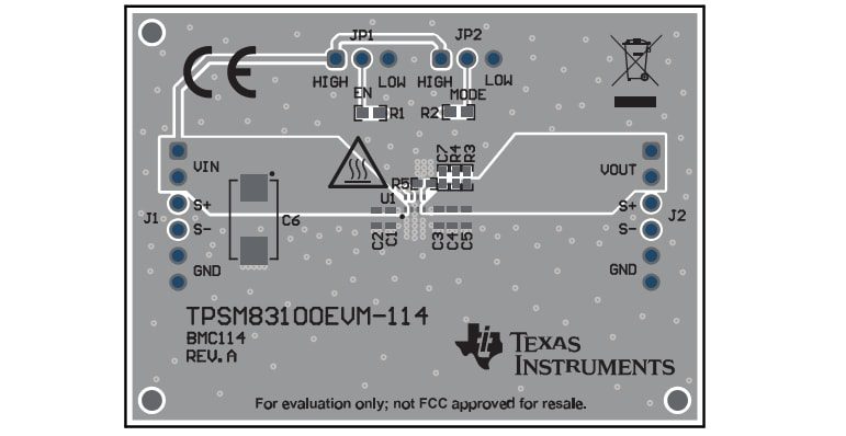 Texas Instruments TPSM83100EVM Evaluation Module