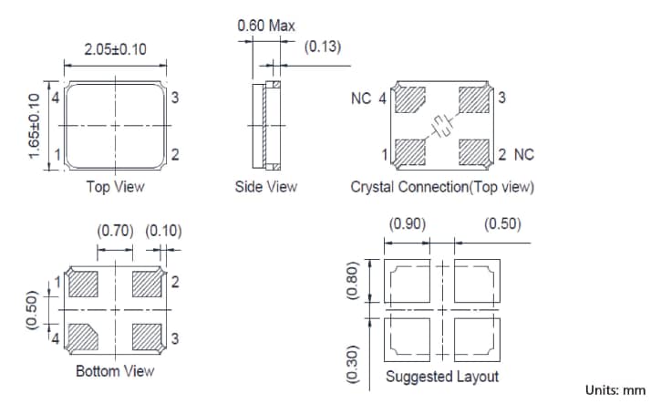 TXC 7R SMD Glass Sealed Crystals