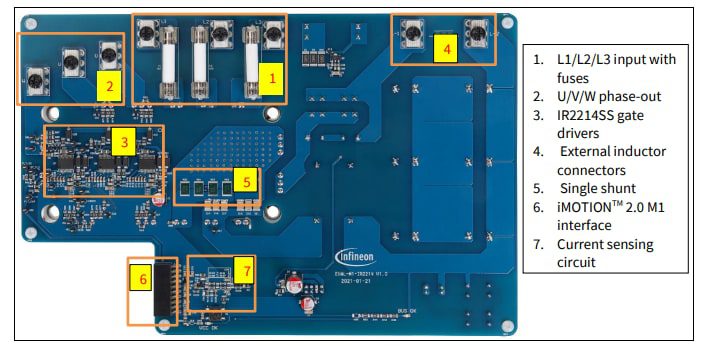 Infineon Technologies EVAL-M1-IR2214 Evaluation Board