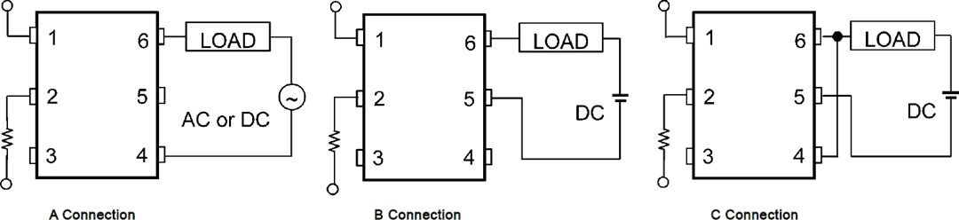 Application Circuit Diagram - Toshiba TLP4590A & TLP4590AF Photorelays