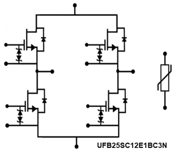 Application Circuit Diagram - Qorvo SiC E1B Modules