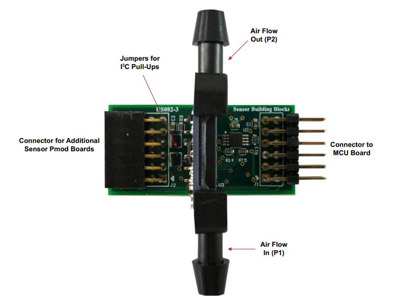 Renesas Electronics US082-FS2012EVZ Gas Mass Flow Sensor Pmod™ Board