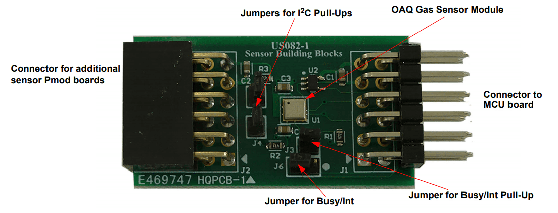 Renesas Electronics US082-ZMOD4510EVZ Sensor Pmod™ Board