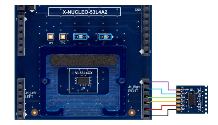 STMicroelectronics X-NUCLEO-53L4A2 Expansion Board STMicroelectronics X-NUCLEO-53L4A2 Expansion Board