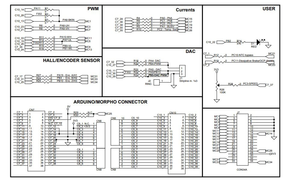 Schematic - STMicroelectronics X-NUCLEO-IHM09M2 Expansion Board