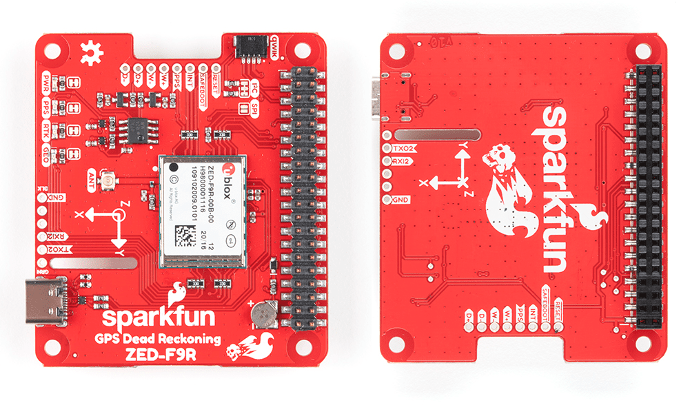 Location Circuit - SparkFun GPS-RTK Dead Reckoning pHAT for Raspberry Pi
