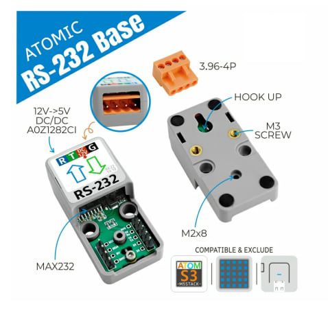 M5Stack A136 Atomic RS232 Base Module M5Stack A136 Atomic RS232 Base Module