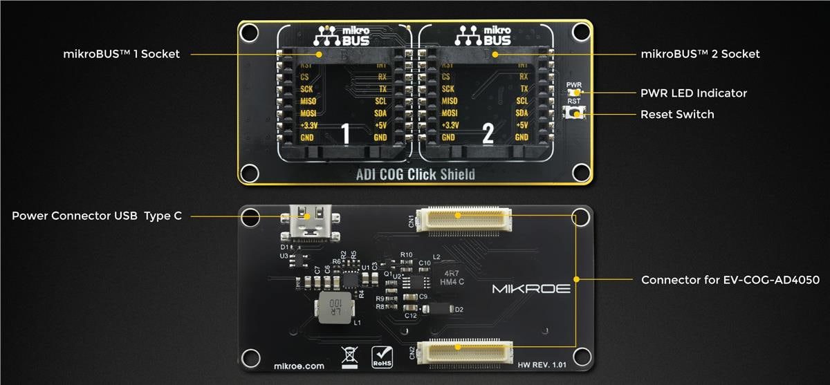 Mikroe ADI COG Click Shield