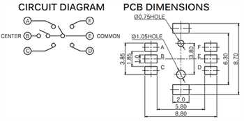 Application Circuit Diagram - APEM MU Multidirectional Switches Application Circuit Diagram - APEM MU Multidirectional Switches