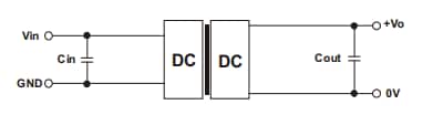 Application Circuit Diagram - CUI Inc PQME1-M DC-DC Converters