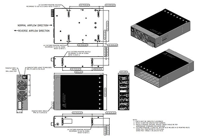 Artesyn Embedded Technologies NeoPower NP08 Configurable Power Supplies