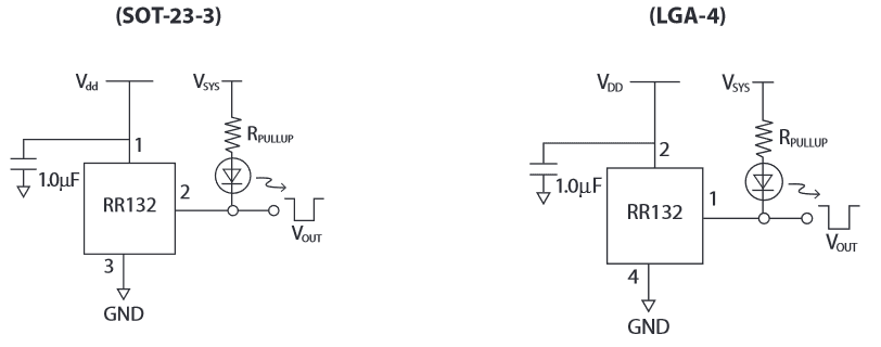 Application Circuit Diagram - Coto Technology RedRock® RR132 TMR Magnetic Switch Sensors Application Circuit Diagram - Coto Technology RedRock® RR132 TMR Magnetic Switch Sensors