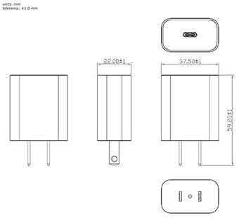 Chart - CUI Inc SWI20C AC/DC Power Adapters Chart - CUI Inc SWI20C AC/DC Power Adapters