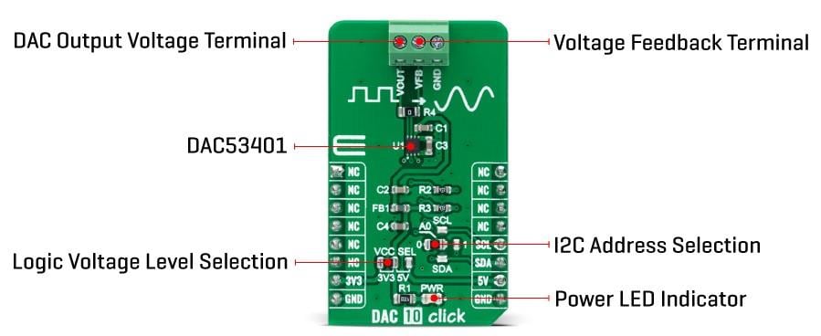 Mikroe DAC 10 Click
