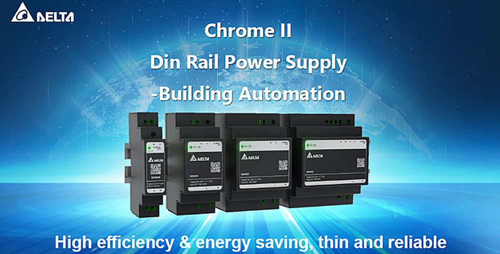 Chart - Delta Electronics Chrome II DRC DIN Rail 30-100W Power Supplies