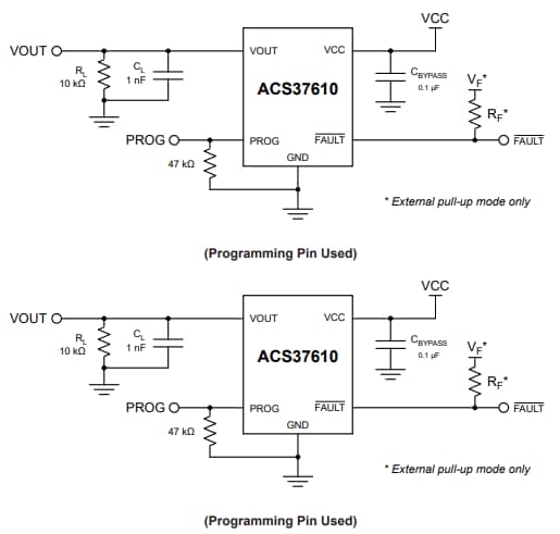 Application Circuit Diagram - Allegro MicroSystems ACS37610 Current Sensor ICs Application Circuit Diagram - Allegro MicroSystems ACS37610 Current Sensor ICs