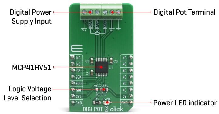 Mikroe DIGI POT 6 Click