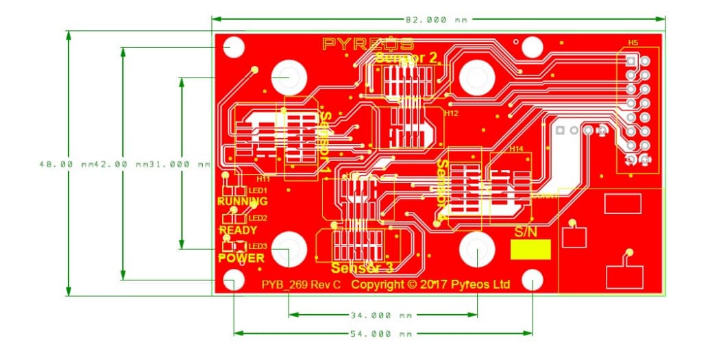 Mechanical Drawing - Broadcom ezPyro™ Backplane Board