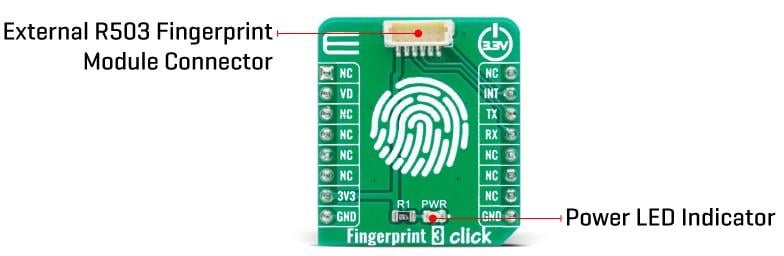 Mikroe Fingerprint 3 Click