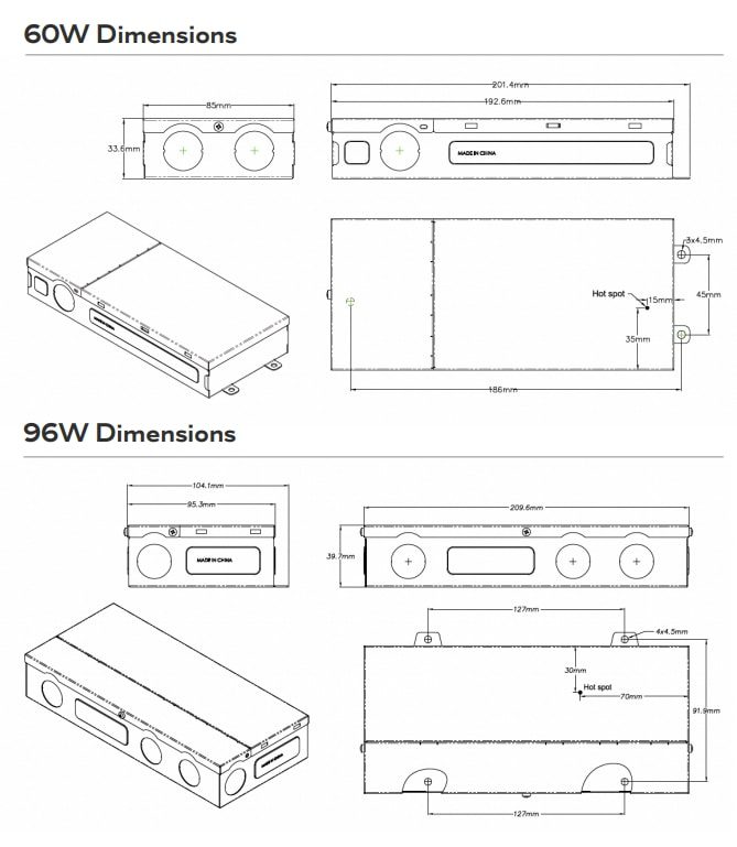 Chart - Hatch LV Constant Voltage Tri-Dim LED Driver