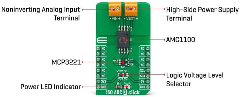 Mikroe ISO ADC 3 Click